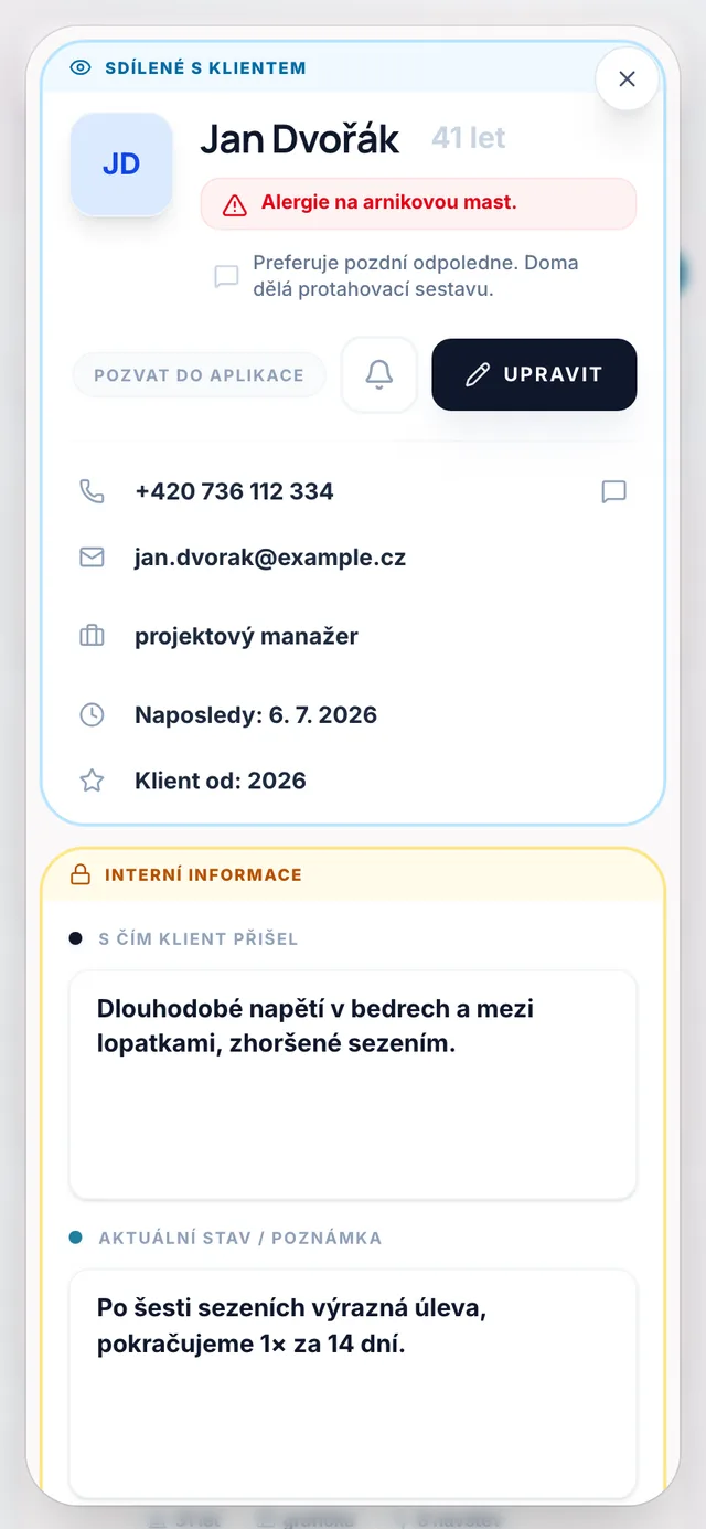 Karta klienta v telefonu